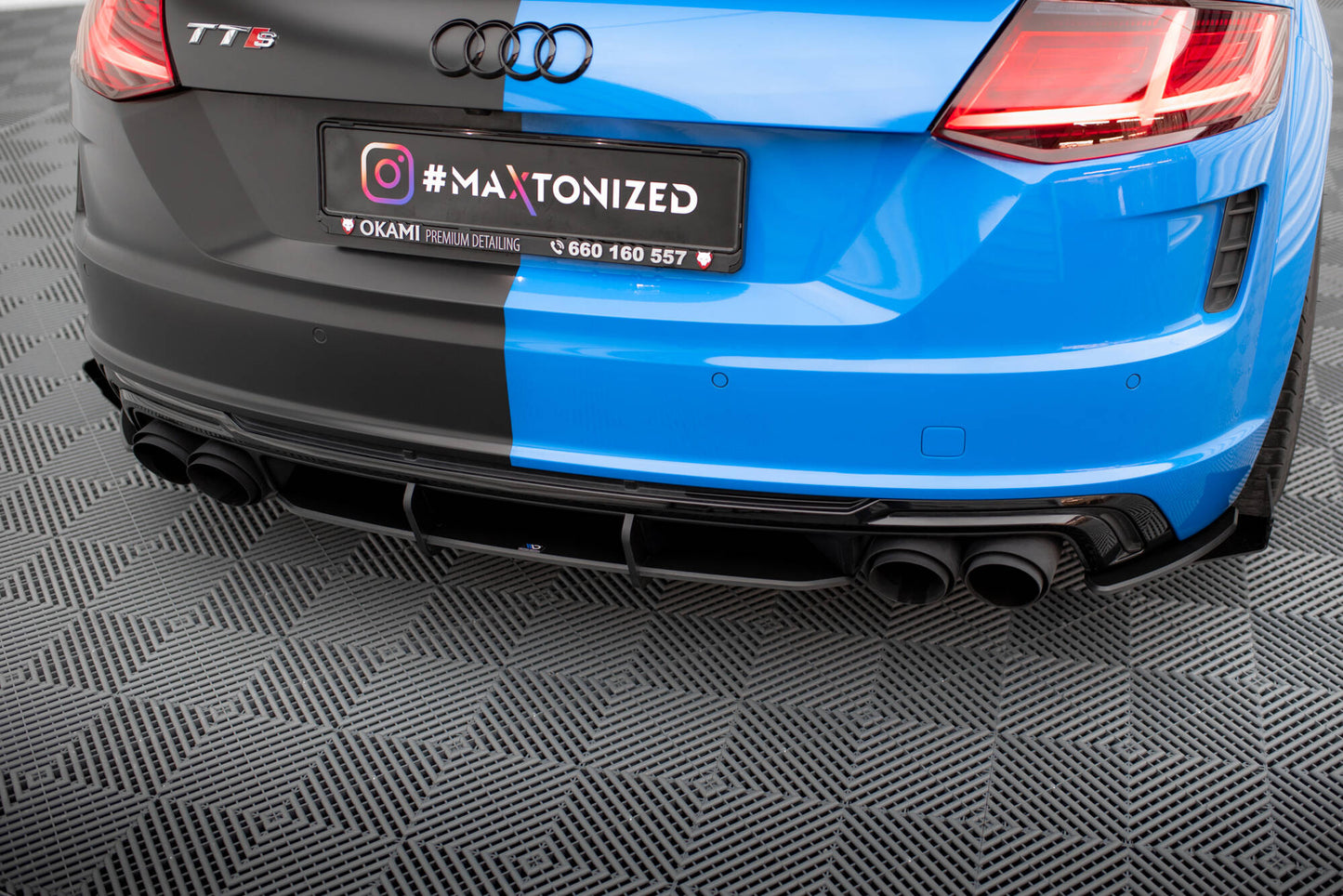 Street Pro Rear Diffuser Audi TT S 8S Facelift