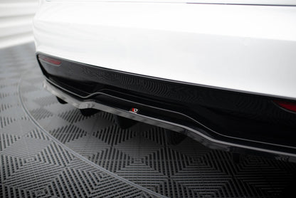 Rear Splitter (with vertical bars) V.2 Tesla Model S Plaid Mk1 Facelift