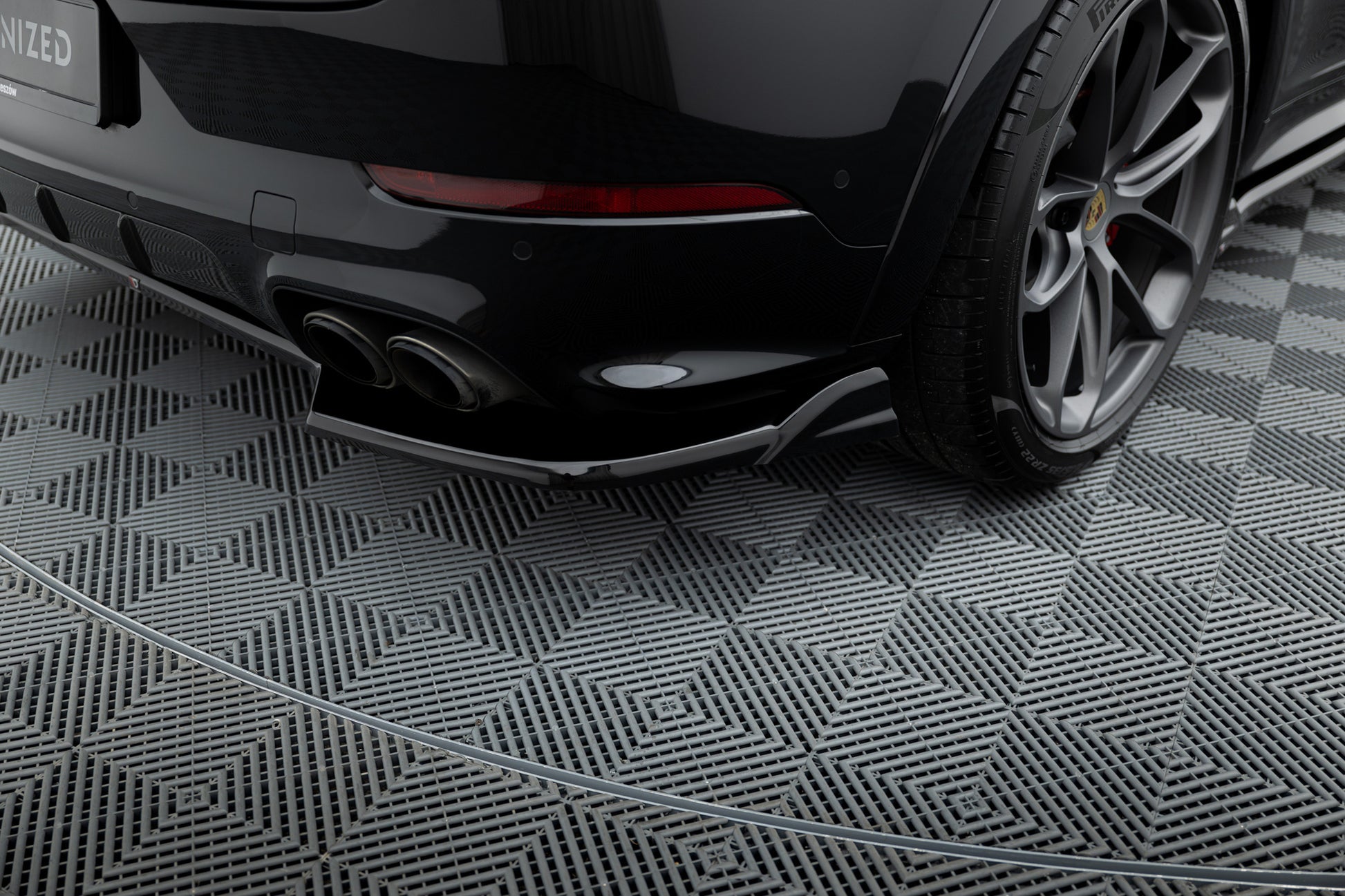 Rear Splitter Porsche Cayenne SUV / Coupe Mk3 Facelift