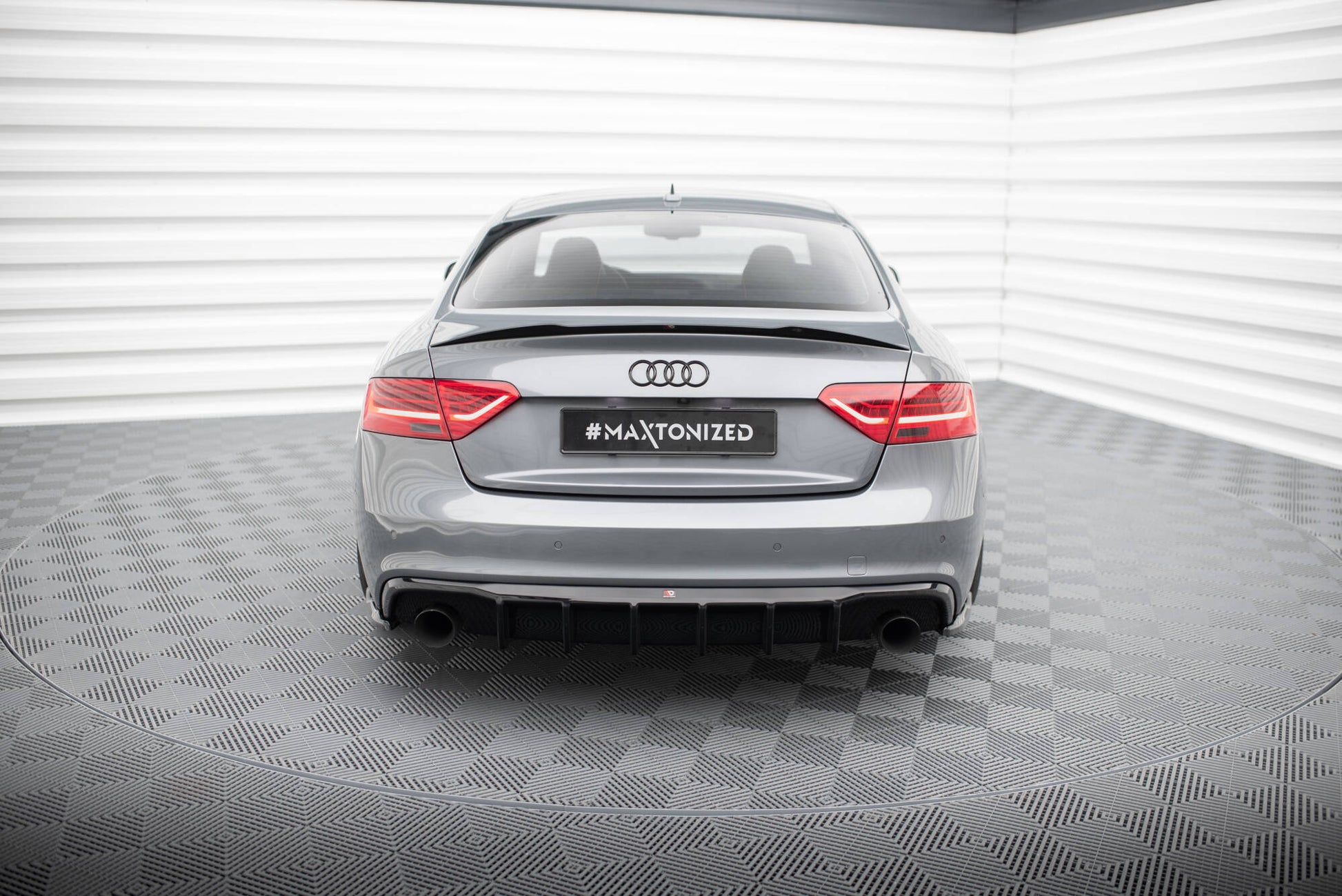 Rear Valance Audi A5 S-Line Coupe / Sportback 8T Facelift (Version with single exhausts on both sides)