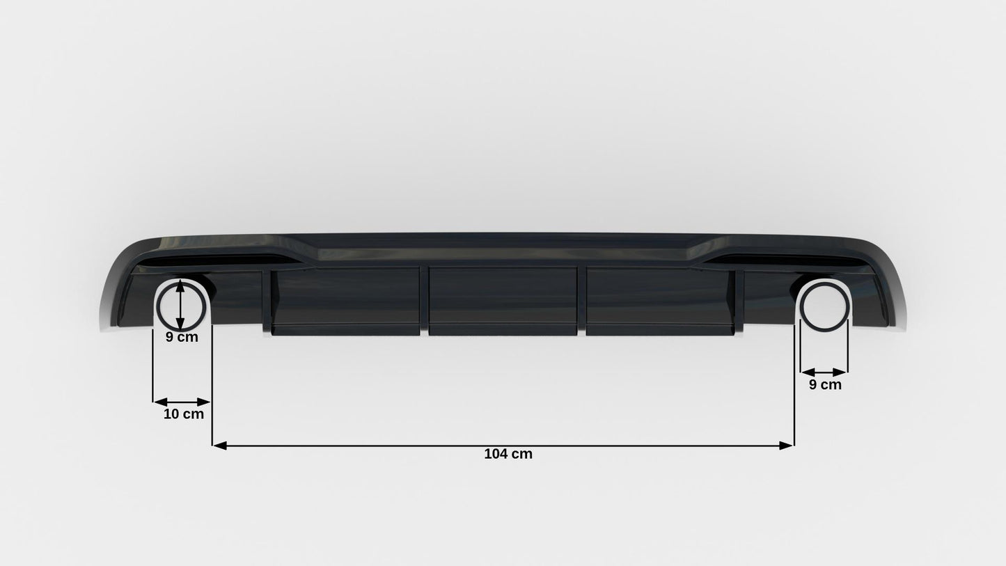 Rear Valance Audi A5 8T Facelift (Version with single exhausts on both sides)
