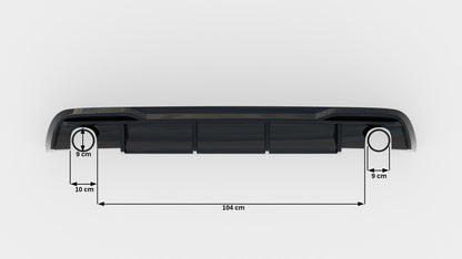 Rear Valance Audi A5 8T Facelift (Version with single exhausts on both sides)