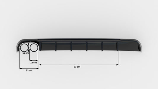 Rear Valance Audi A6 Avant C7 (Single side dual exhaust version)