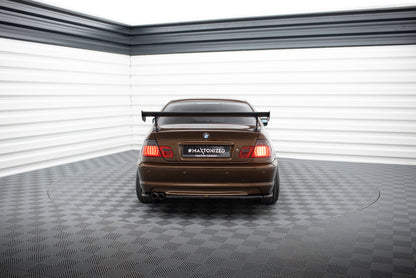 Carbon Spoiler With External Brackets Uprights BMW 3 Coupe E46