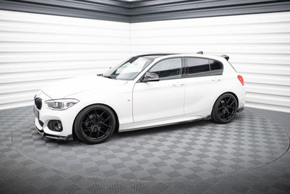 Side Skirts Diffusers V.4 + Flaps BMW 1 M-Pack / M140i F20 Facelift