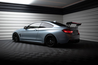 Carbon Spoiler With External Brackets Uprights + LED BMW 4 F32 / 4 F32 M-Pack Coupe
