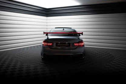 Carbon Spoiler With External Brackets Uprights + LED BMW 4 F32 / 4 F32 M-Pack Coupe
