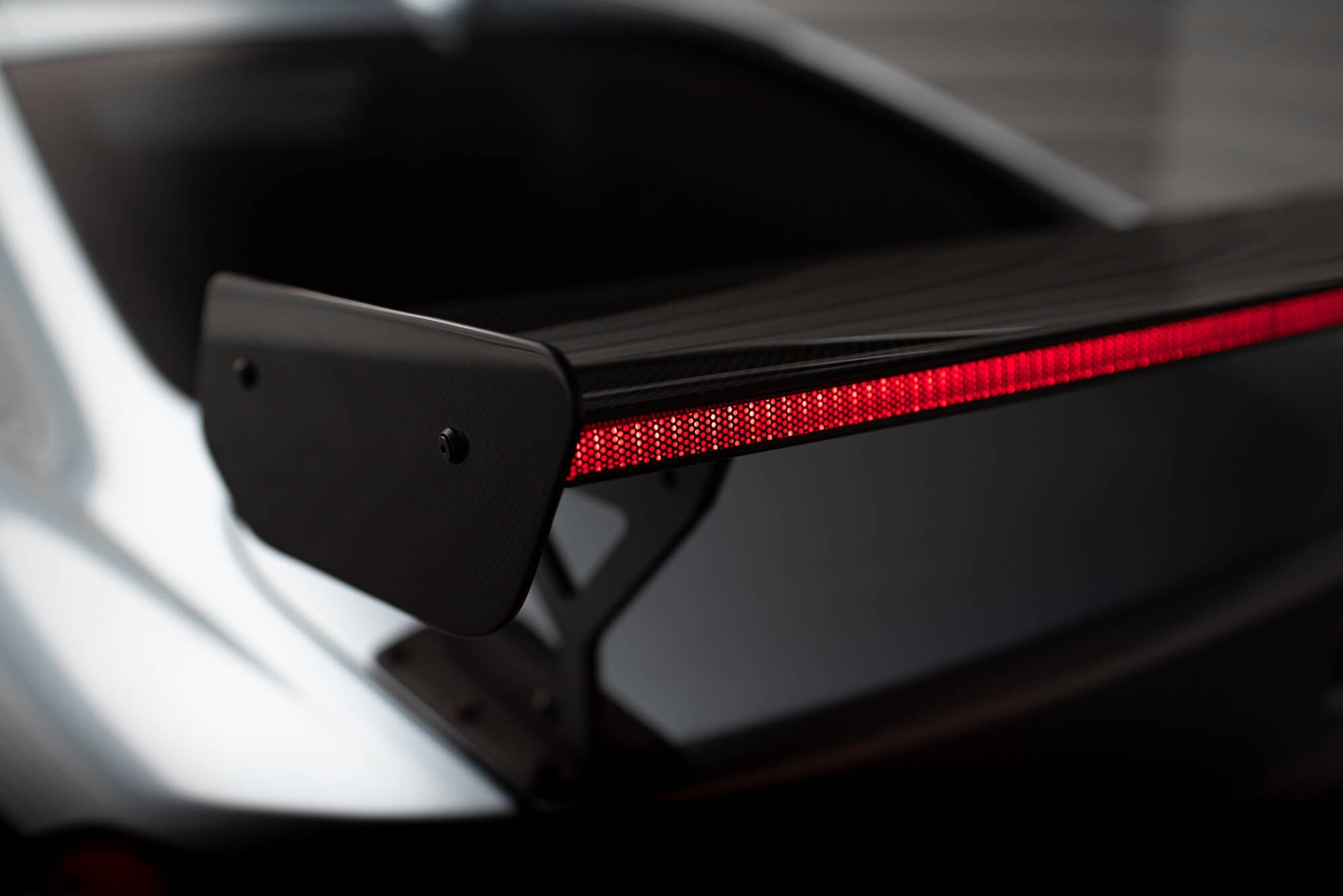 Carbon Spoiler With External Brackets Uprights + LED BMW 4 F32 / 4 F32 M-Pack Coupe