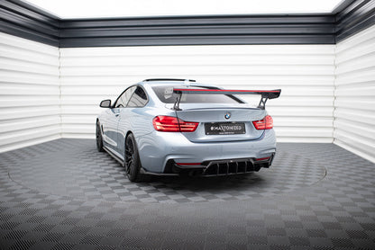 Carbon Spoiler With External Brackets Uprights + LED BMW 4 F32 / 4 F32 M-Pack Coupe