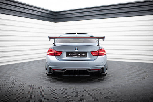 Carbon Spoiler With External Brackets Uprights + LED BMW 4 F32 / 4 F32 M-Pack Coupe