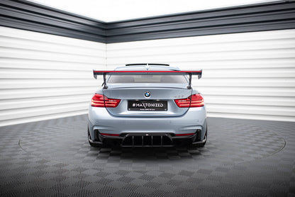 Carbon Spoiler With External Brackets Uprights + LED BMW 4 F32 / 4 F32 M-Pack Coupe