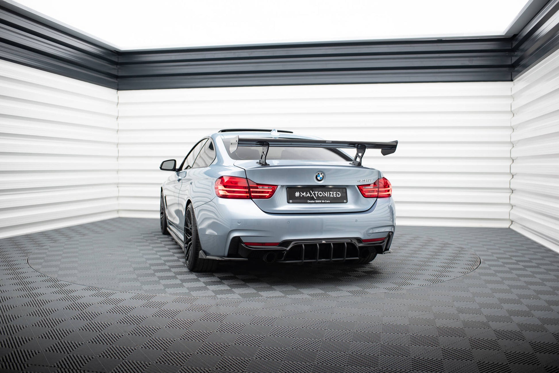 Carbon Spoiler With Internal Brackets Uprights BMW 4 F32 / 4 F32 M-Pack Coupe