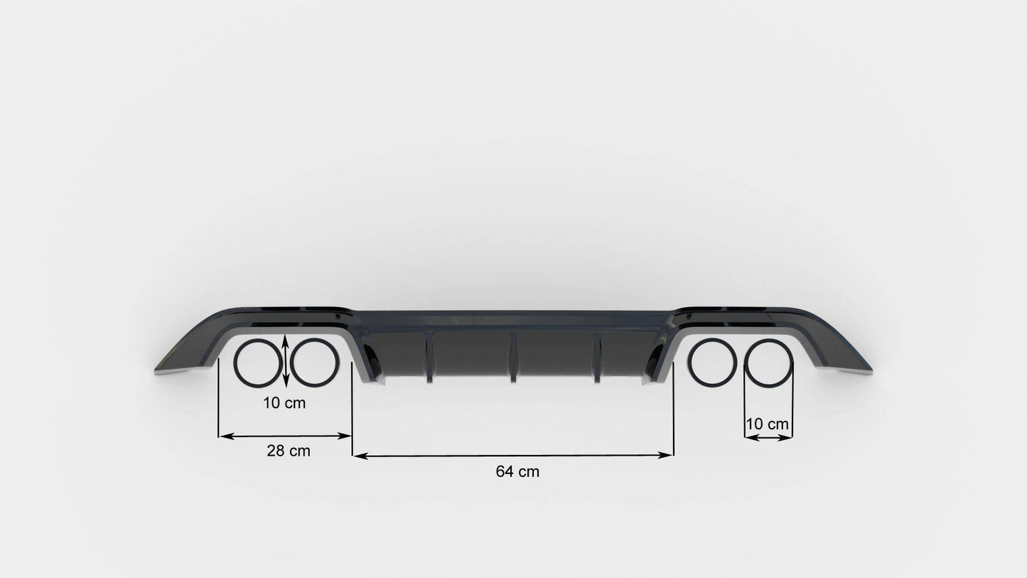 Set of Splitters Volkswagen Golf R Hatchback Mk7