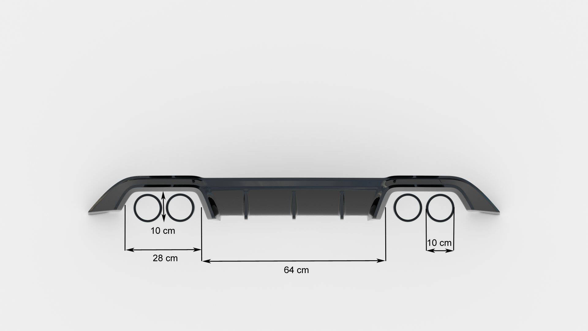 Set of Splitters Volkswagen Golf R Hatchback Mk7