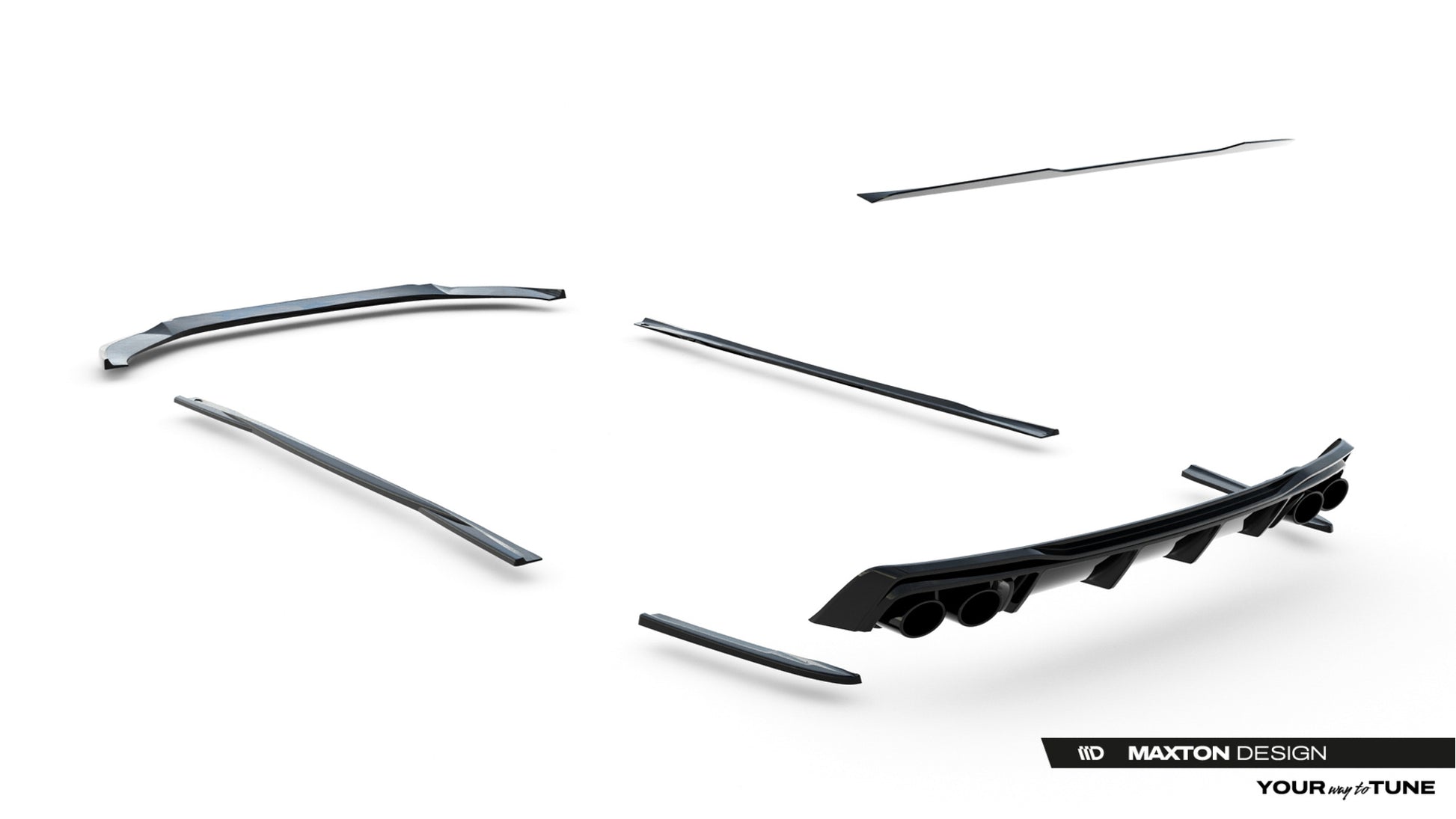 Set of Splitters Audi A6 S-Line Sedan / S6 Sedan C8