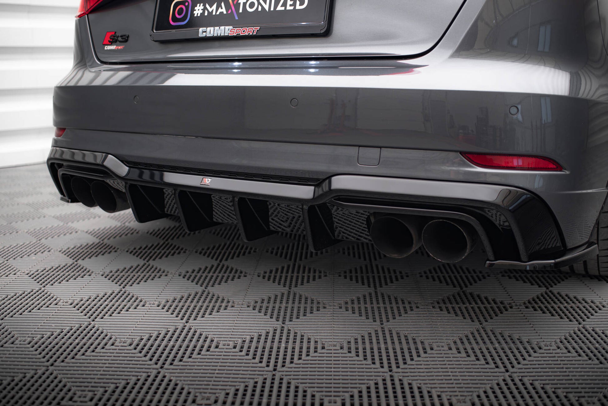 Set of Splitters Audi S3 Sportback 8V Facelift