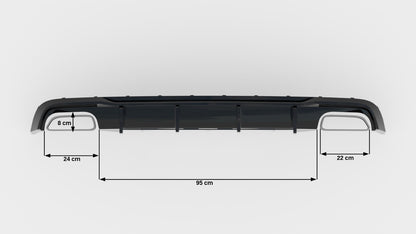 Rear Valance V.2 Audi A6 / A6 C7 S-line/ S6 C7 Facelift
