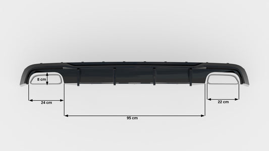 Rear Valance V.2 Audi A6 / A6 C7 S-line/ S6 C7 Facelift