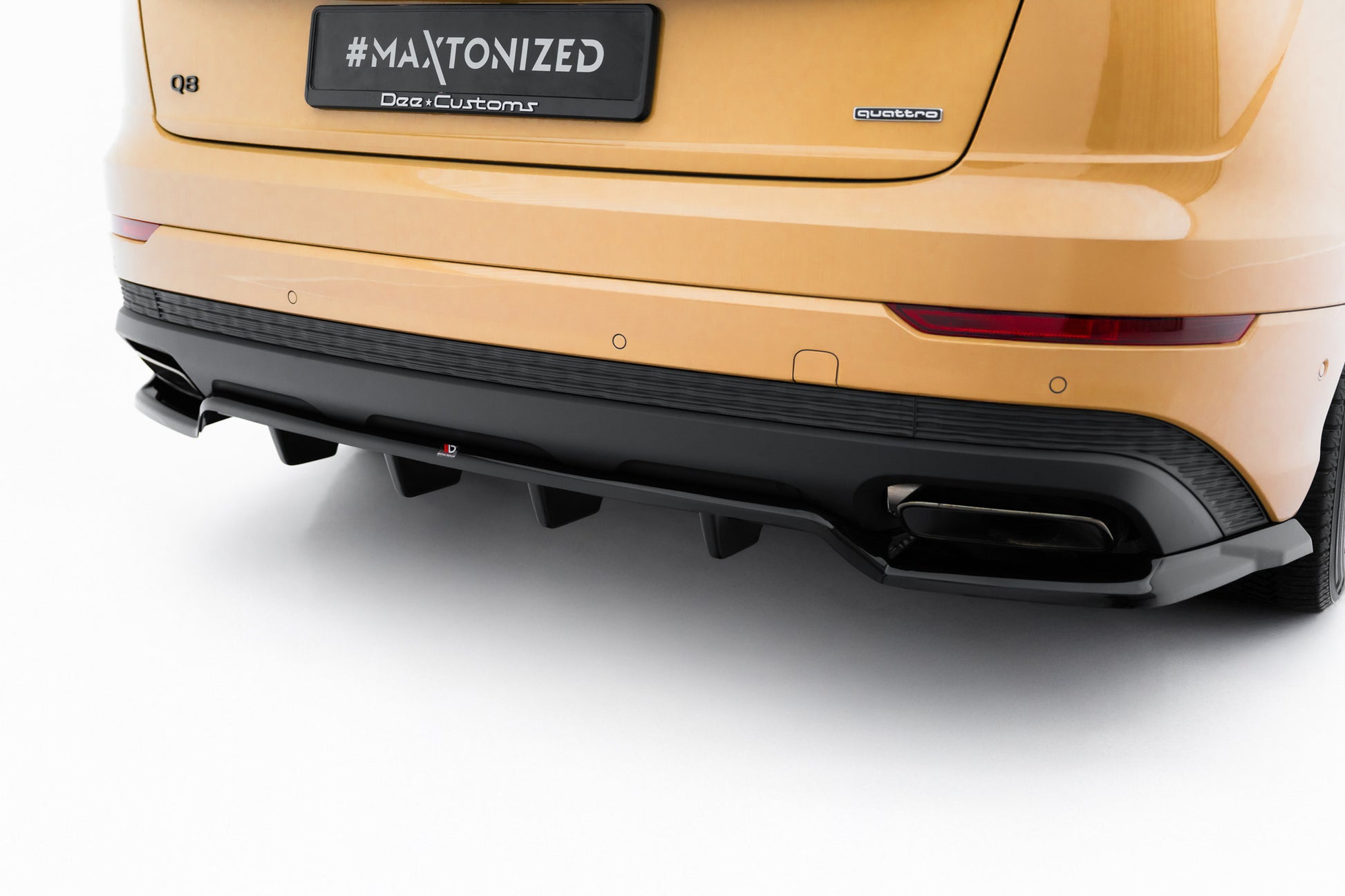 Rear Splitter (with vertical bars) Audi Q8 Mk1 Facelift