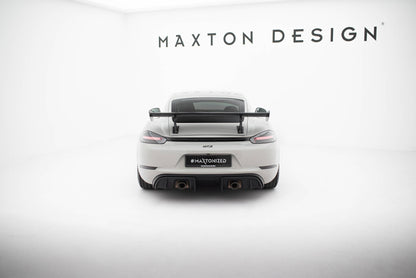 Carbon Spoiler With Internal Brackets Uprights V.2 Porsche 718 Cayman 982c