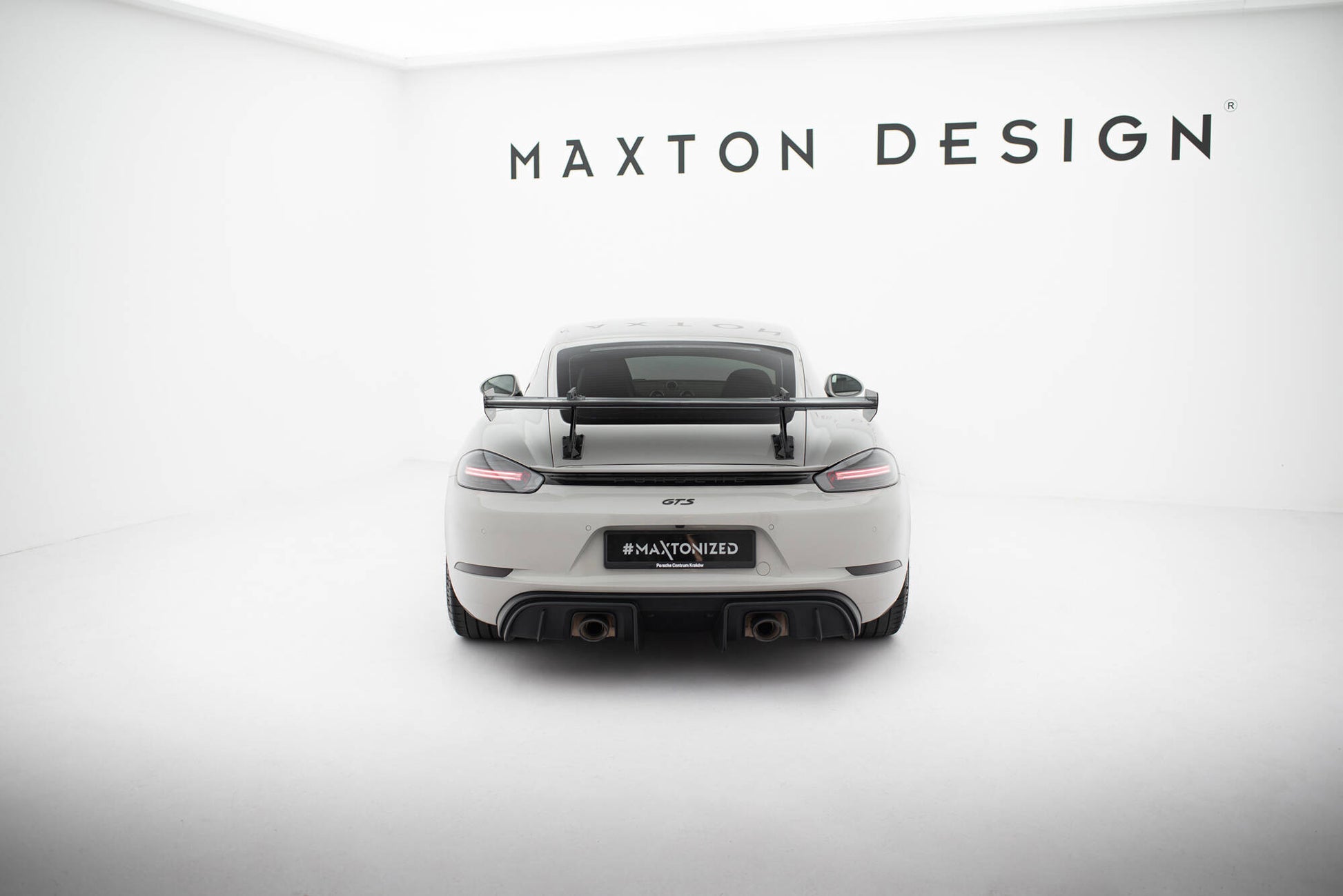 Carbon Spoiler With Upper Swan Mounting  V.1 Porsche 718 Cayman 982c