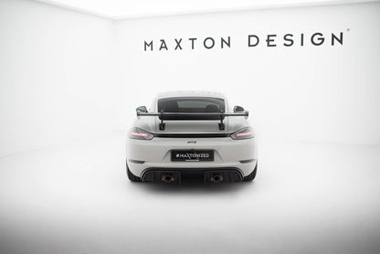Carbon Spoiler With Upper Swan Mounting  V.1 Porsche 718 Cayman 982c