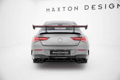 Carbon Spoiler With Upper Swan Mounting + LED Mercedes-Benz CLA Coupe C118 / C118 Facelift