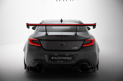 Carbon Spoiler With Internal Brackets Uprights + LED Toyota GR86 / Subaru BRZ Mk2