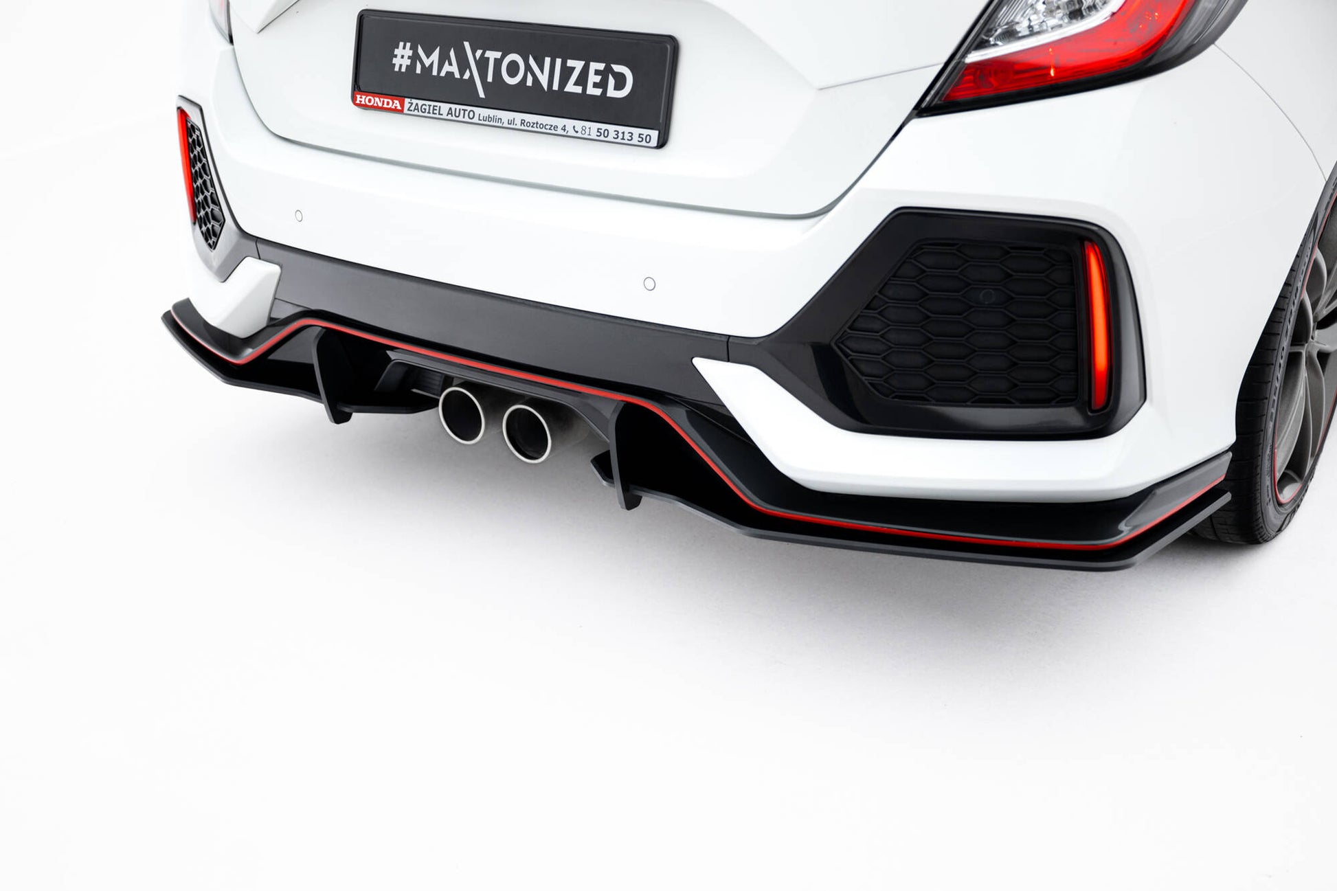 Street Pro Rear Side Splitters Honda Civic Sport Mk 10
