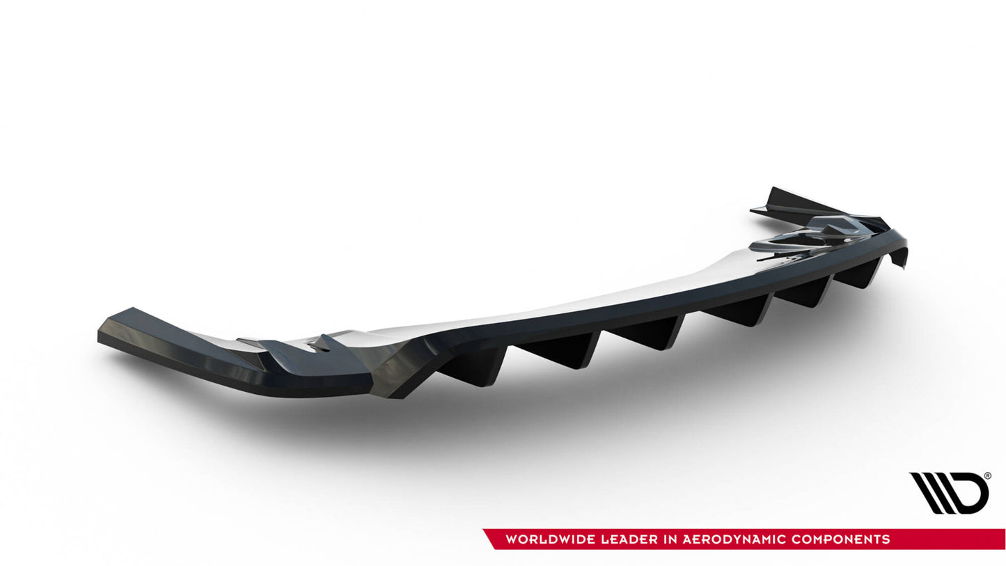 Rear Splitter (with vertical bars) Porsche Taycan Turbo S Mk1