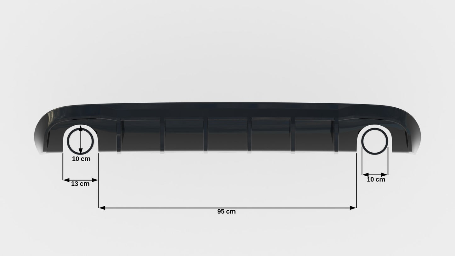 Rear Valance Audi A5 S-Line Sportback 8T (Version with single exhaust tips on both sides)