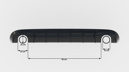 Rear Valance Audi A5 S-Line Sportback 8T (Version with single exhaust tips on both sides)