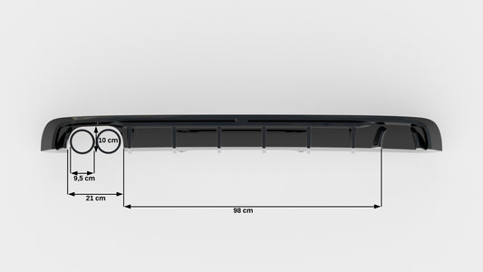 Rear Valance Audi A4 S-line B9 (Version with dual exhaust tips on one side)