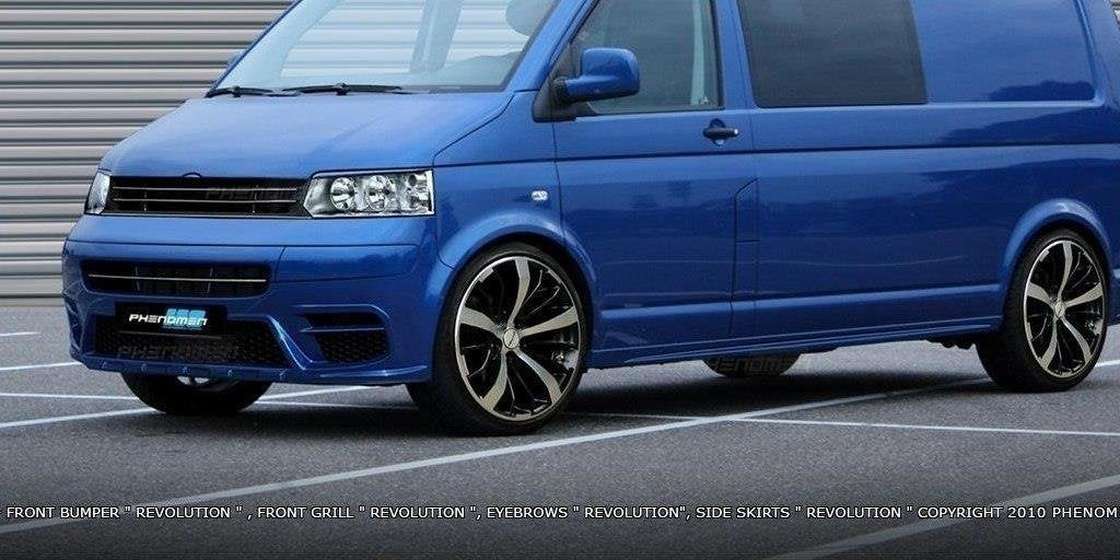 SIDE SKIRTS VW T5 < REVOLUTION > TUV TEILGUTACHTEN - Not Primed