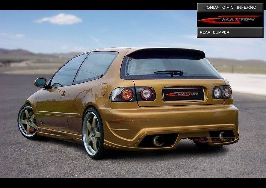 REAR BUMPER HONDA CIVIC V HB < INFERNO > - Primed