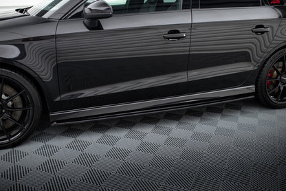 Side Skirts Diffusers Audi RS3 8V FL Sedan