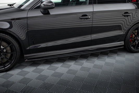 Side Skirts Diffusers Audi RS3 8V FL Sedan
