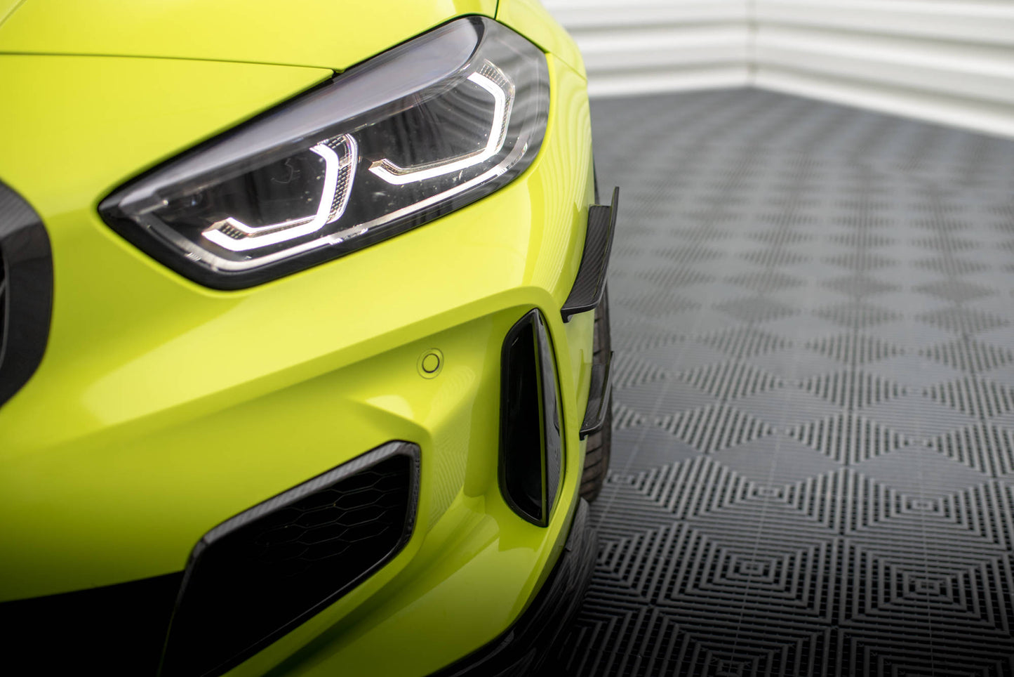 Carbon Fiber Front Bumper Wings (Canards) Prepreg BMW 1 M-Pack /  M135i / 128ti F40