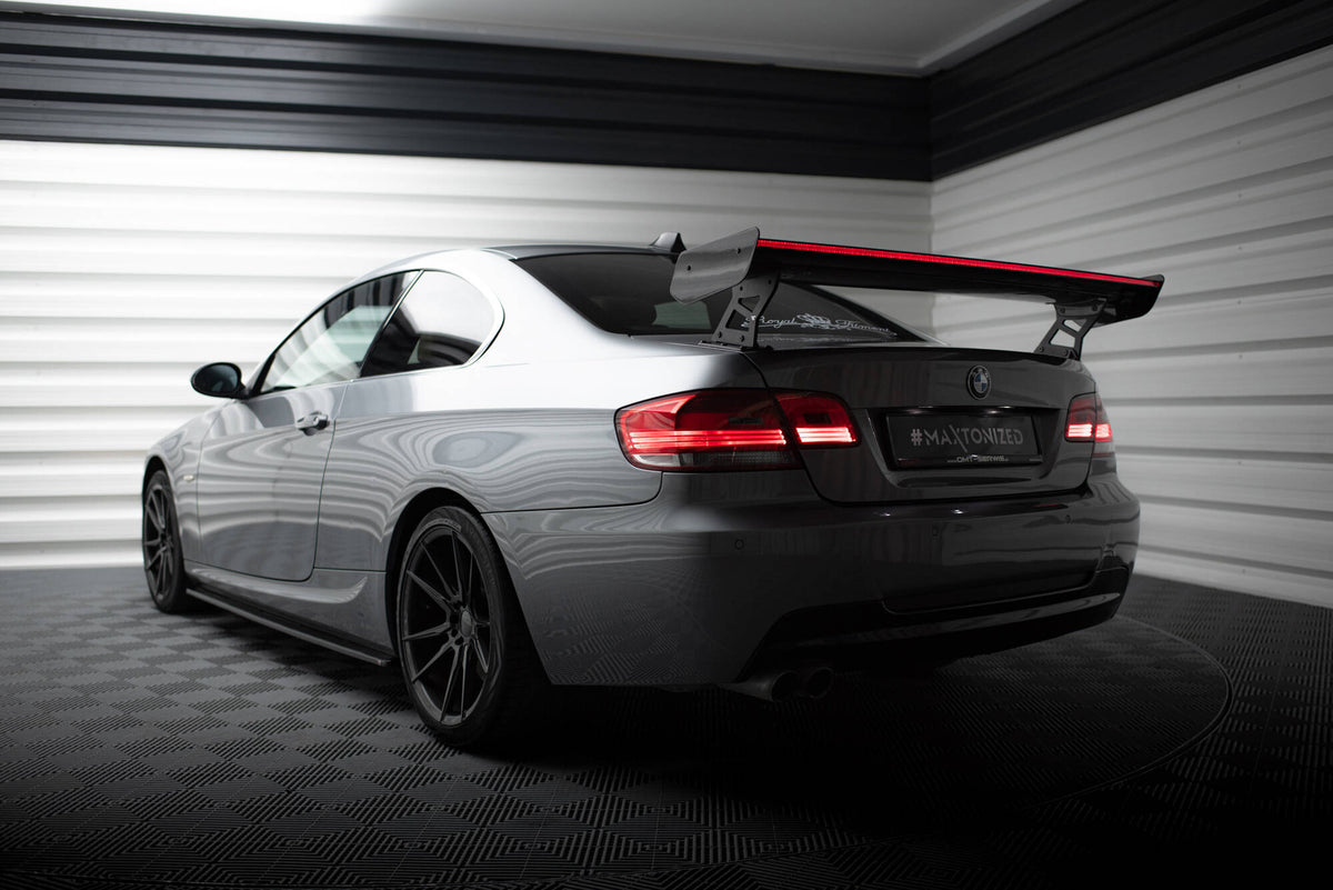 Carbon Spoiler With External Brackets Uprights + LED BMW 3 M3 E92