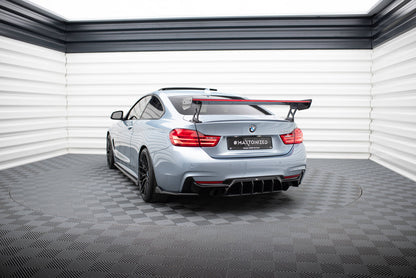Carbon Spoiler With External Brackets Uprights + LED BMW 4 F32 / 4 F32 M-Pack Coupe