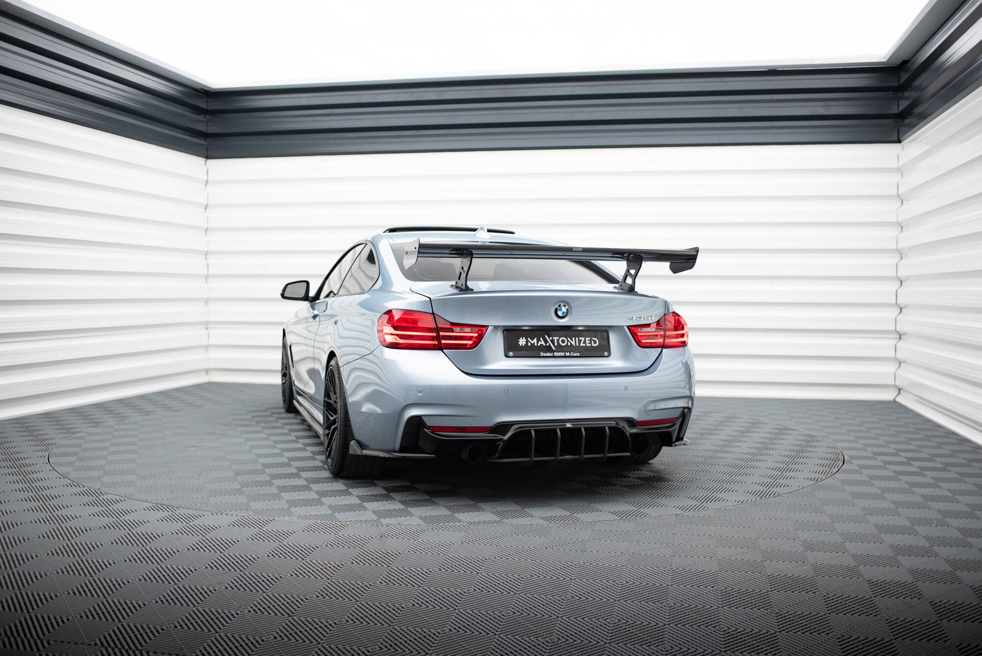 Carbon Spoiler With Internal Brackets Uprights BMW 4 F32 / 4 F32 M-Pack Coupe