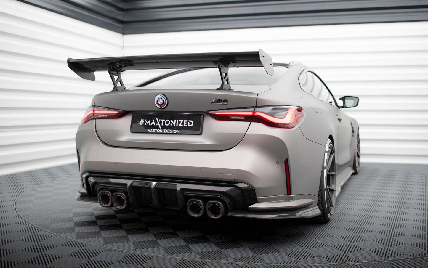 Carbon Spoiler With Internal Brackets Uprights BMW M4 G82