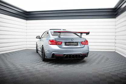 Carbon Spoiler With Internal Brackets Uprights + LED BMW 4 F32