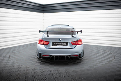 Carbon Spoiler With Internal Brackets Uprights + LED BMW 4 F32
