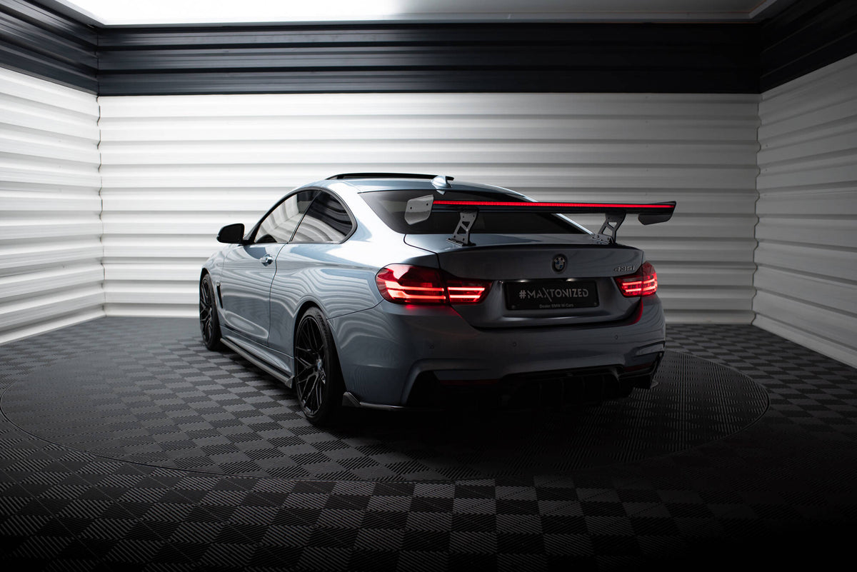 Carbon Spoiler With Internal Brackets Uprights + LED BMW 4 F32 / 4 F32 M-Pack Coupe