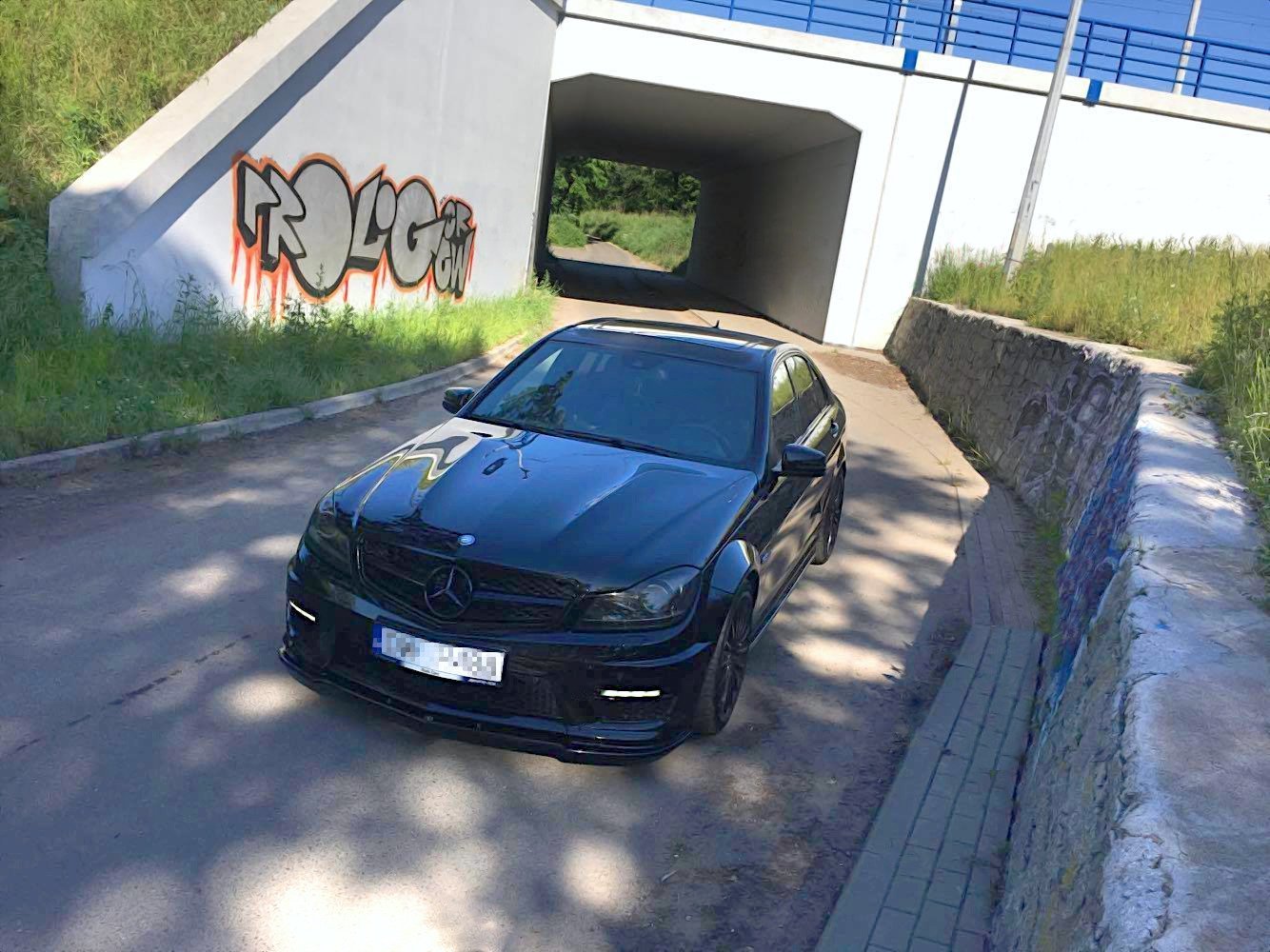 Front Splitter Mercedes-Benz C63 AMG Sedan / Estate W204 Facelift / S204 Facelift