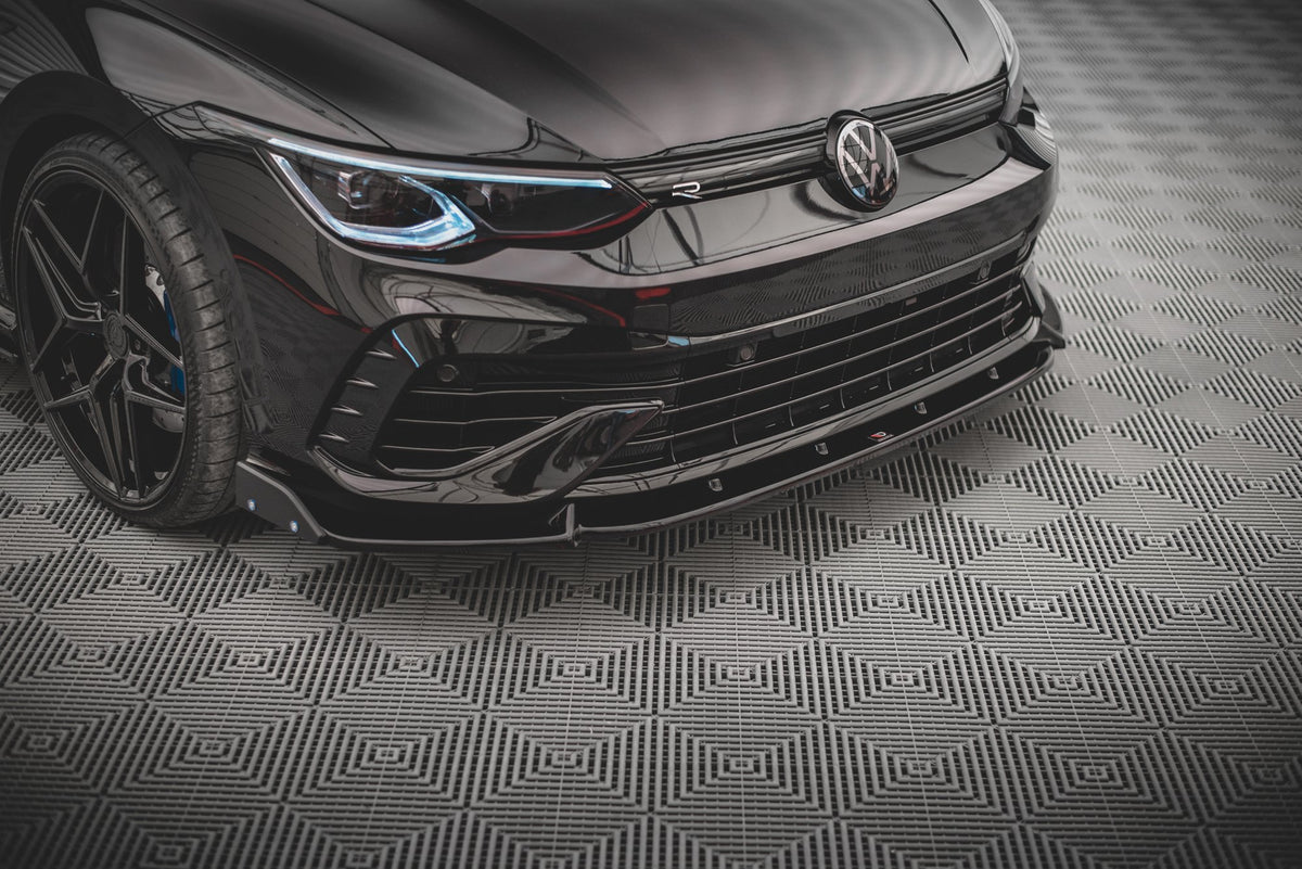 Front Splitter V.2 + Flaps Volkswagen Golf R Hatchback / Variant  Mk8