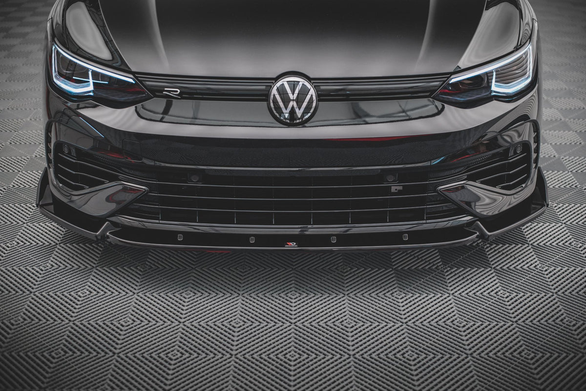 Front Splitter V.2 + Flaps Volkswagen Golf R Hatchback / Variant  Mk8