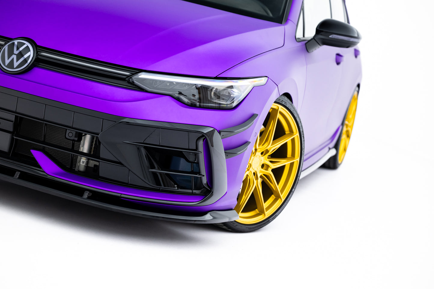 Front Splitter V.2 Volkswagen Golf R Hatchback Mk8 Facelift