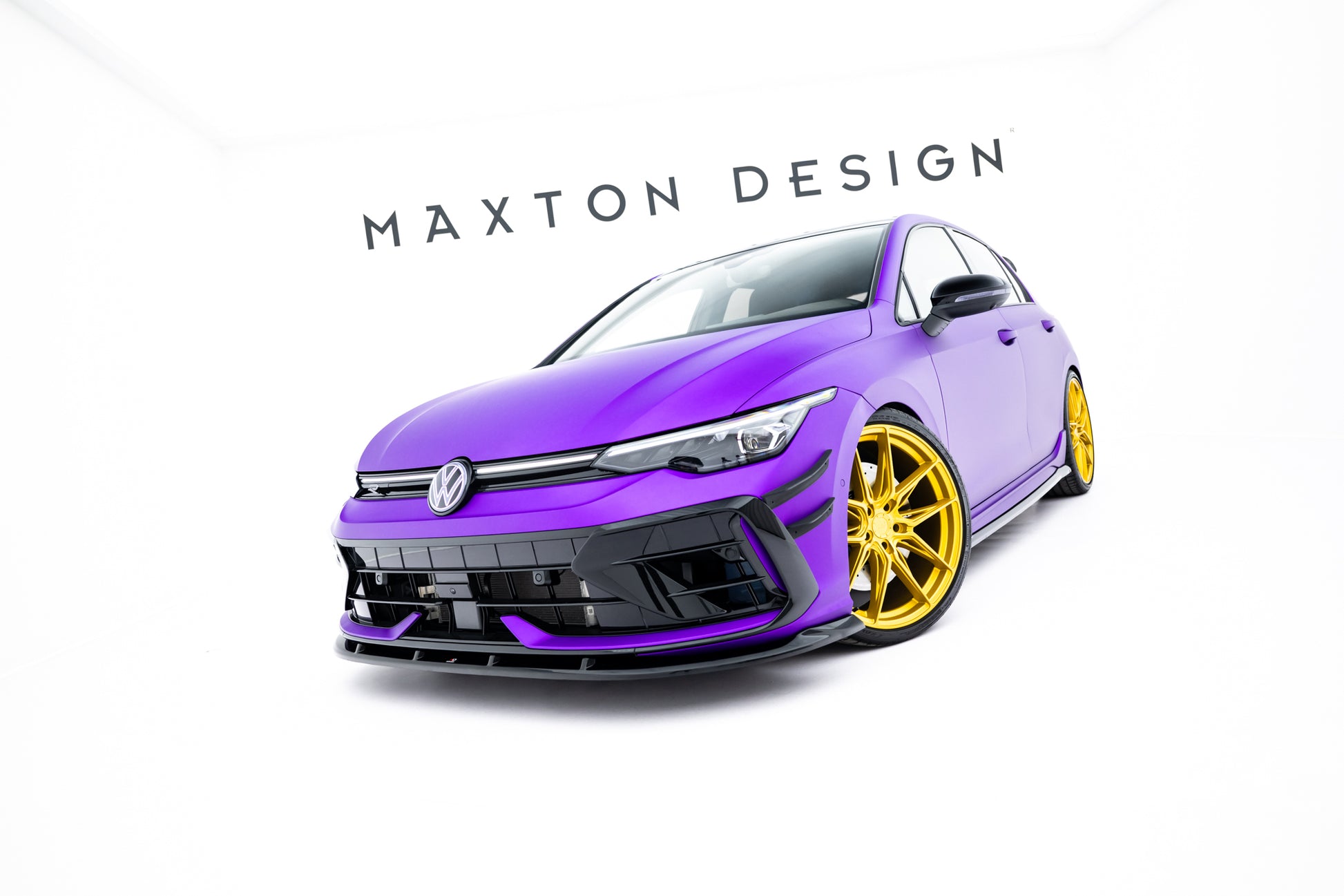 Front Splitter V.2 Volkswagen Golf R Hatchback Mk8 Facelift